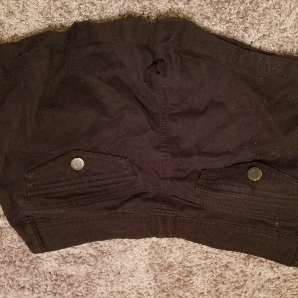 Midi twill shorts